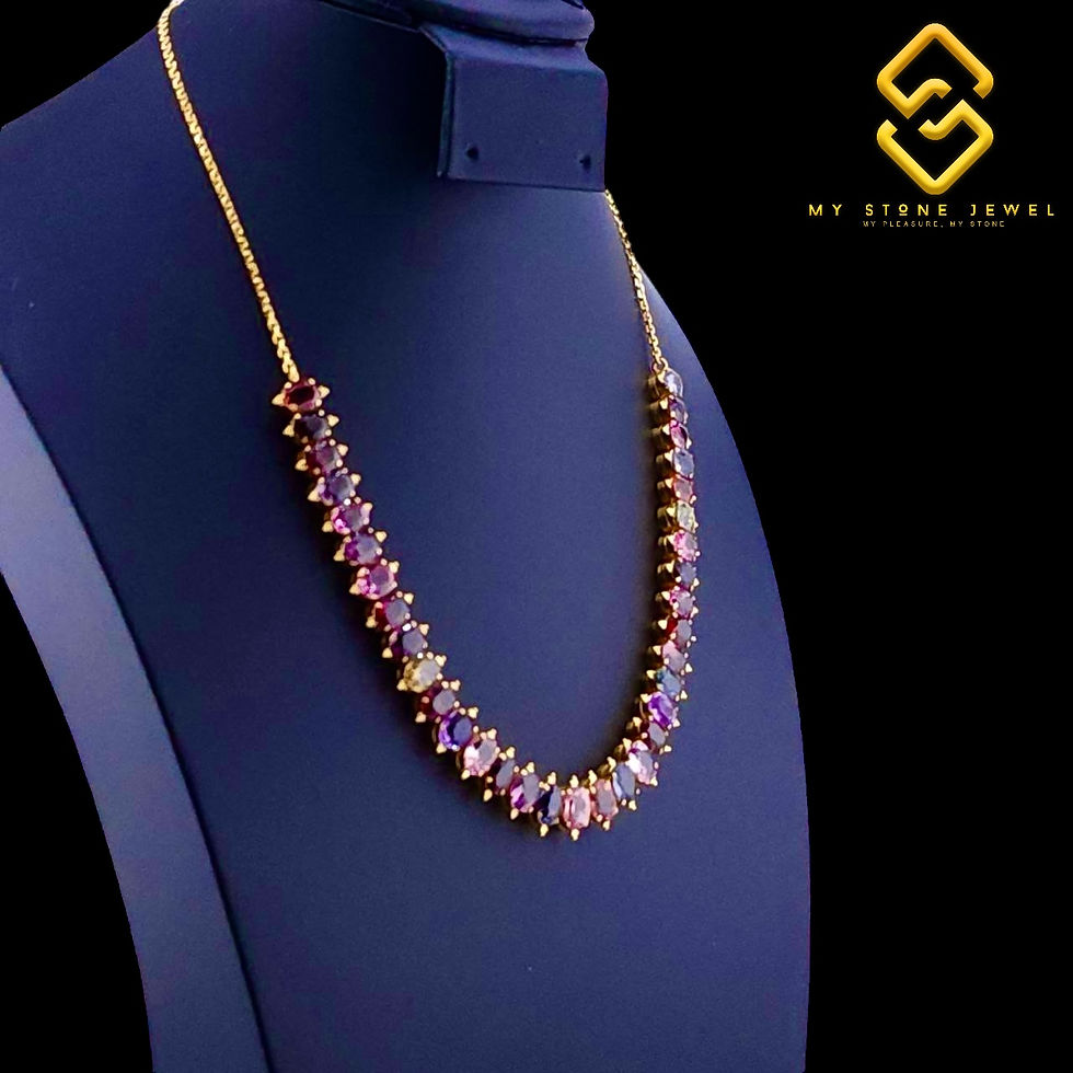 Thumbnail: Natural Spinal Necklace & Hand Chain Set