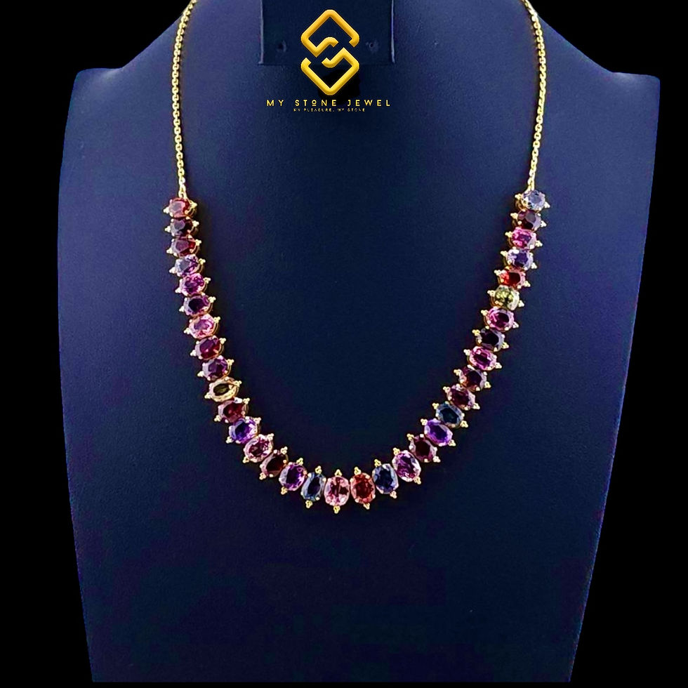 Thumbnail: Natural Spinal Necklace & Hand Chain Set