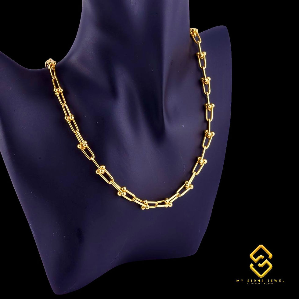 Thumbnail: Natural 18k Yellow Gold Chain & Hand Chain 