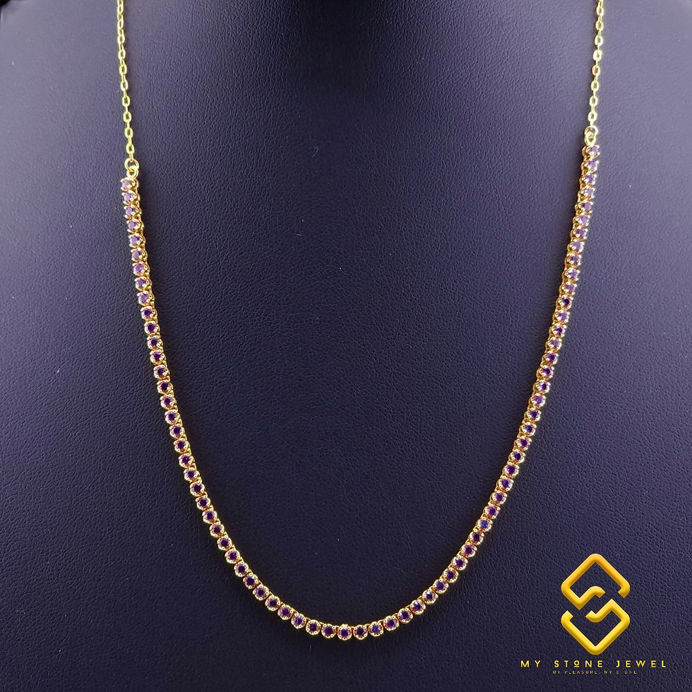Thumbnail: Natural Amethyst Necklace 