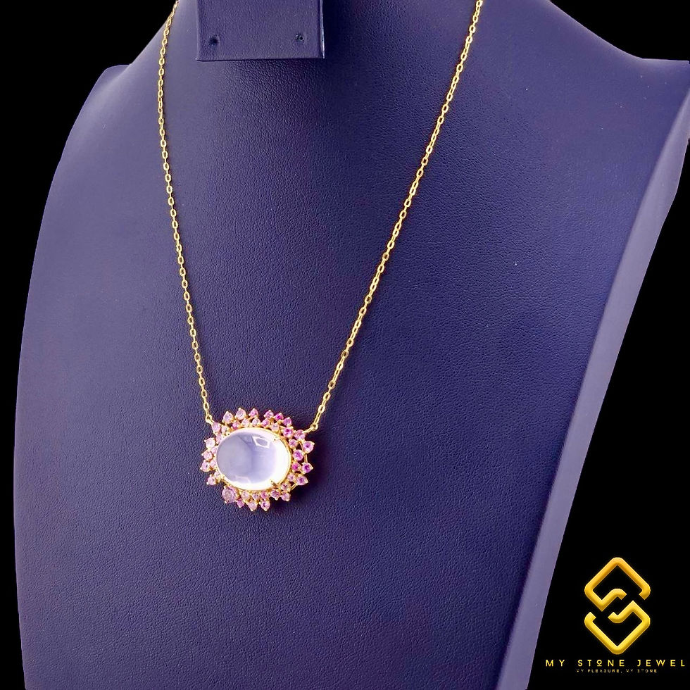 Thumbnail: Natural Rose Quartz & Gold Chain 