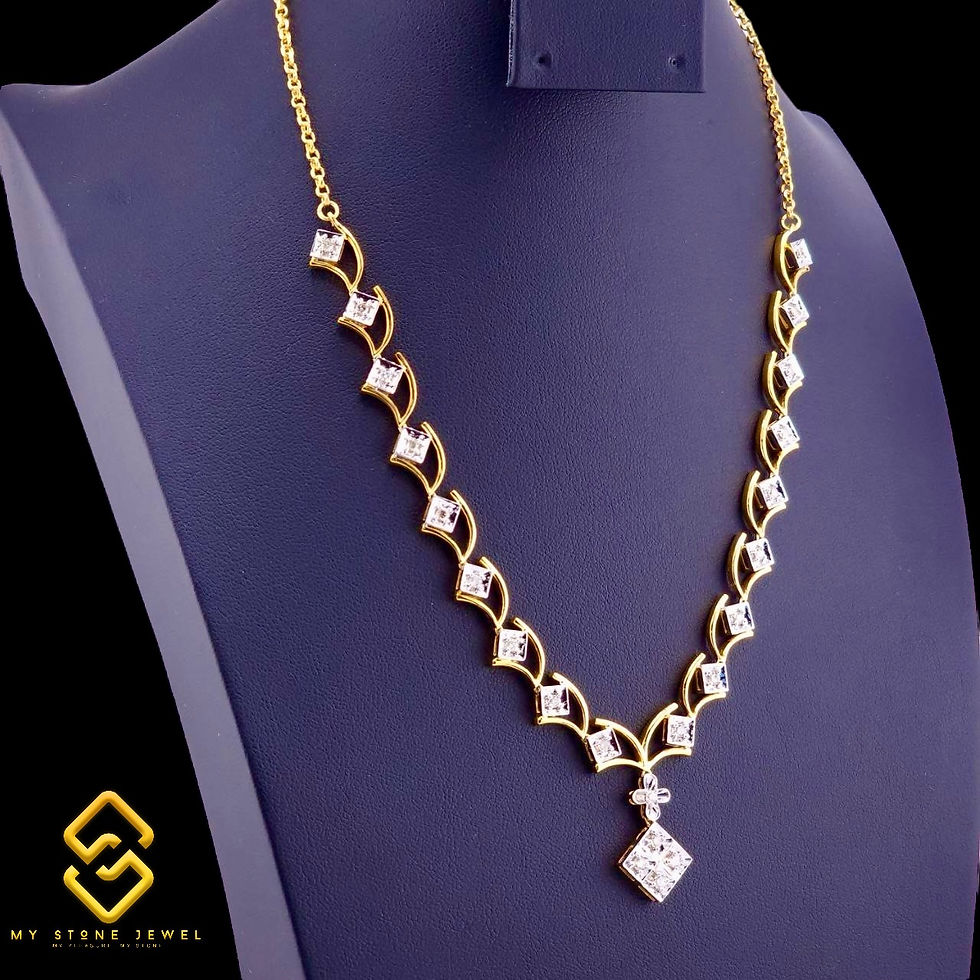 Thumbnail: Natural Diamond Necklace 