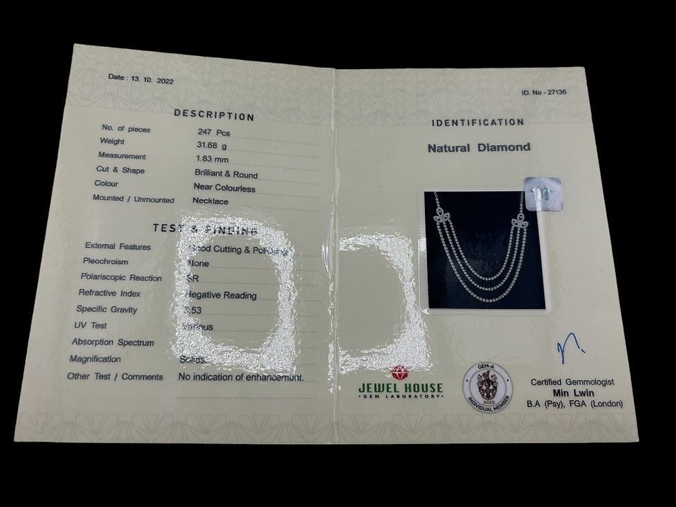 Thumbnail: Natural Diamond Necklace 