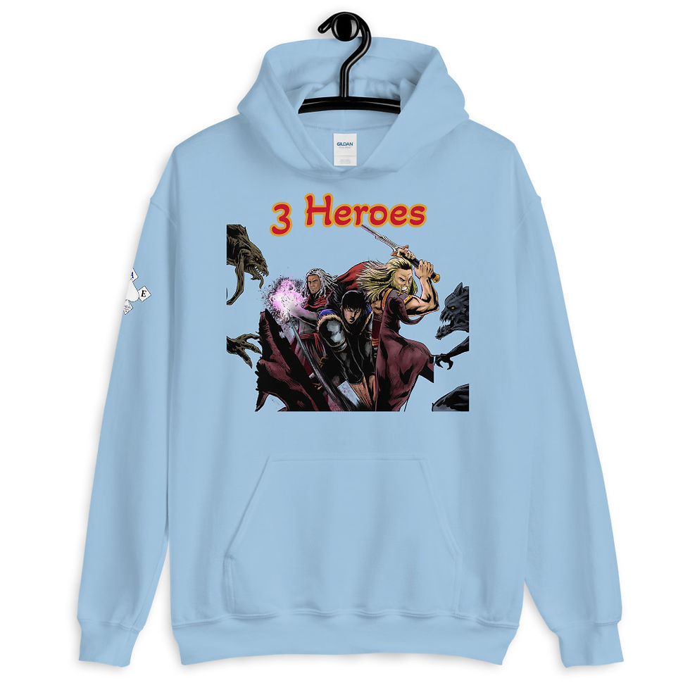 Thumbnail: "3 Heroes" Unisex Hoodie