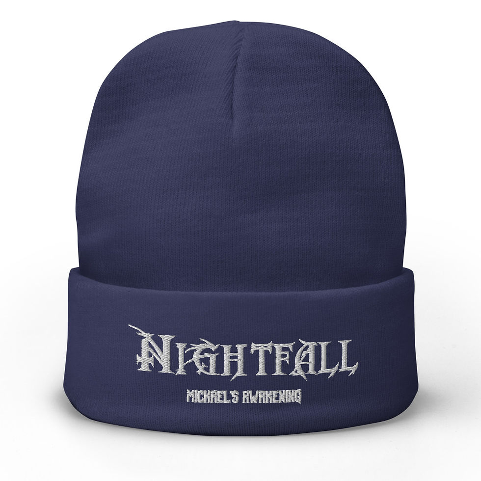Thumbnail: "Nightfall: Michael's Awakening" Banner Embroidered Beanie