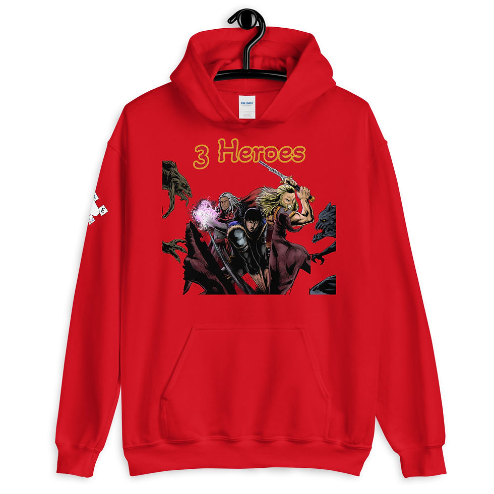 Thumbnail: "3 Heroes" Unisex Hoodie