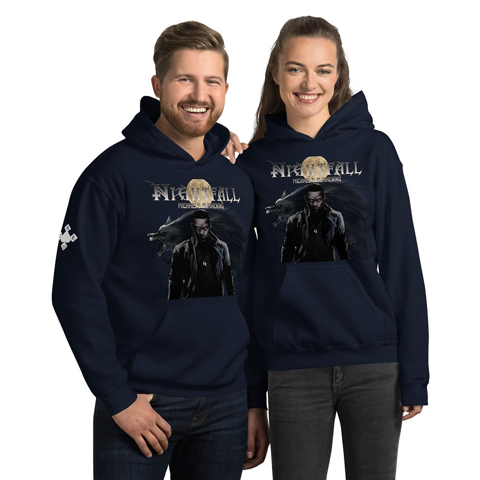 Thumbnail: "Nightfall: Michael's Awakening" Unisex Hoodie