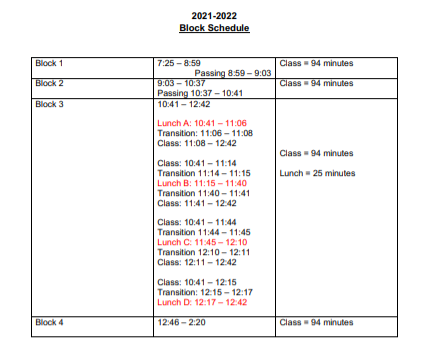 EHPS Added 30 Minutes to the School Day for 2021 - 2022