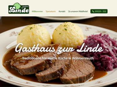 Internetseite Vom Gasthaus zur Linde