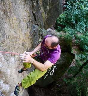 Felskopf Kletterschule Franken Stuerzen Angst