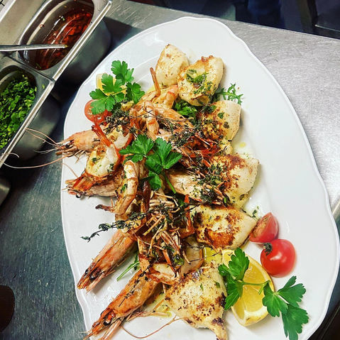 Adelio Garnelen Meeresfrüchte Platte