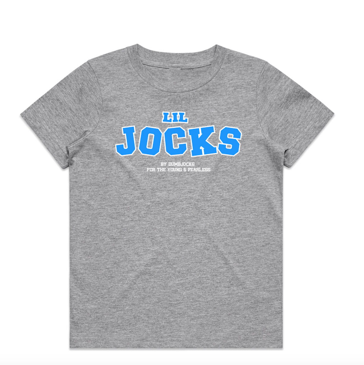 Lil Jocks Young & Fearless Youth Tee Blue logo