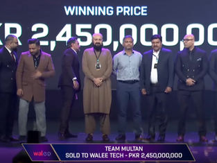 Walee Technology officially acquires Multan Sultans for record Rs2.45 Billion in the PSL 11 Auction