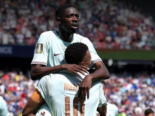 Dembélé hat-trick fires France to perfect group stage as Norway finish second