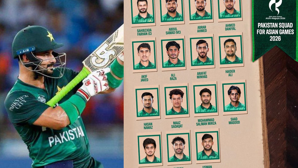 Sahibzada Farhan to lead young Pakistan side at Asian Games 2026