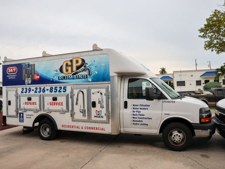 GP Plumbing truck