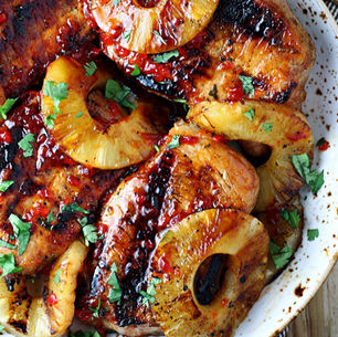 Pineapple Pepper Jam Pork Chops