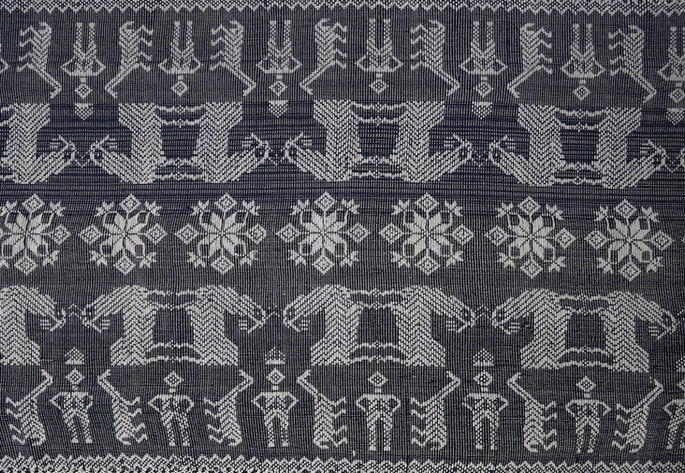 A close-up shot highlighting the structure of the blanket’s design