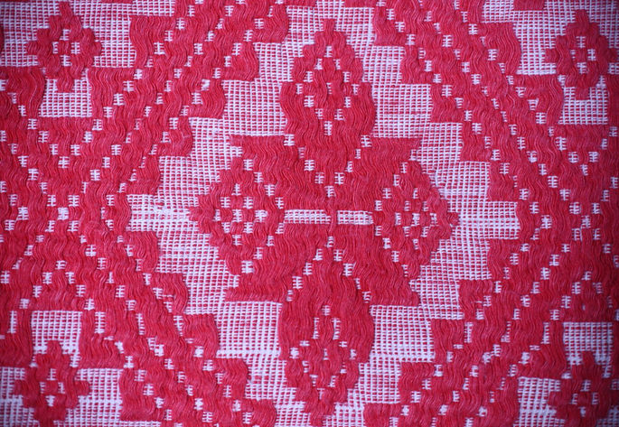 A closer look featuring another geometrical motif.
