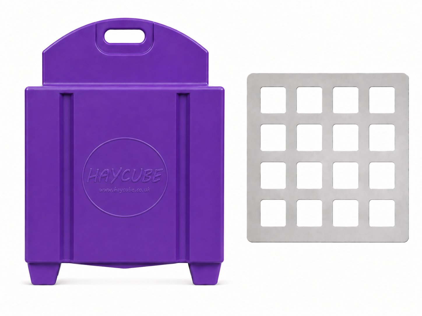 Purple Haycube with Medium Slow Feeder Grill