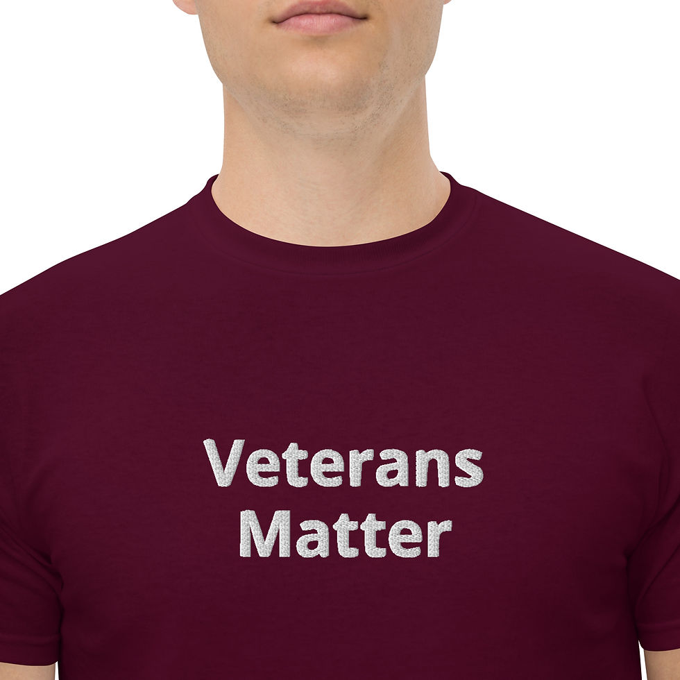 Thumbnail: Veterans double print Unisex classic tee