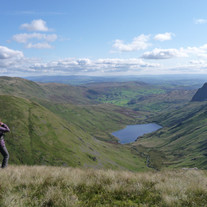 Walker-overlooking-Kentmere-copyright-Ja