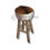 Miniature : Stool Leather Round
