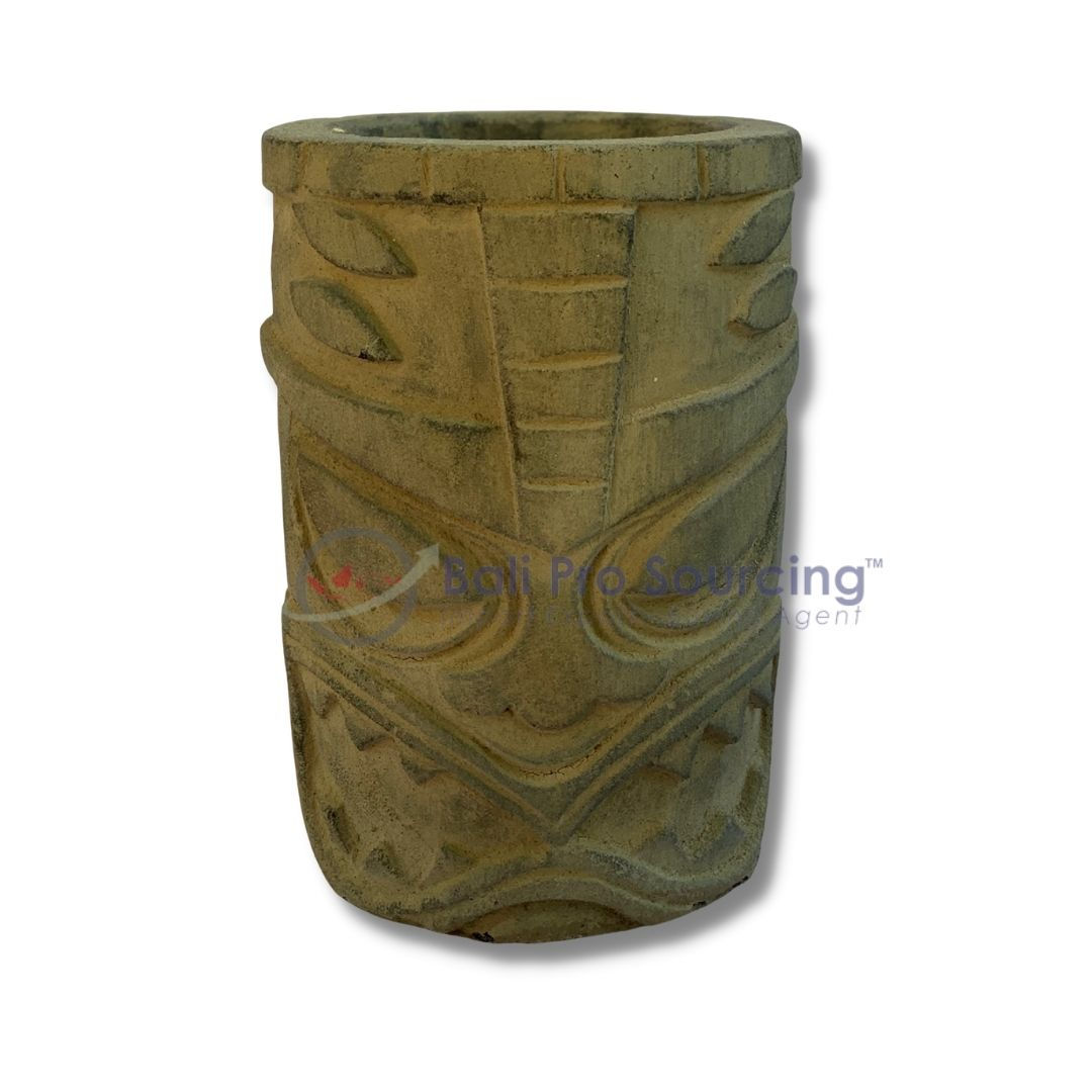Antique Tiki  Pot STA0034