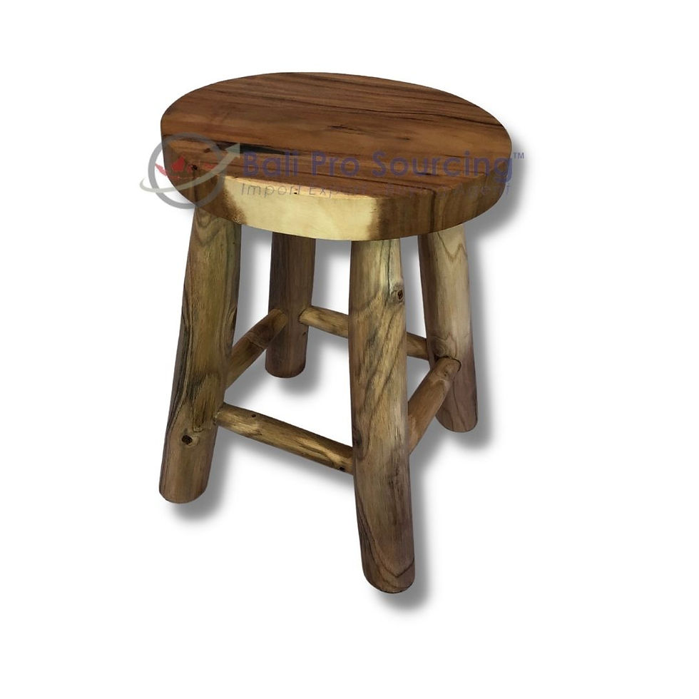 Miniature : Wooden Stool 4 legs