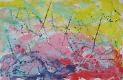 Oceano iluminado - Acrílico sobre painel 100 X 150