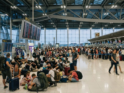 Busy Thailand airport