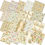 Thumbnail: HunnmingRe 20 Pcs 10''x10'' Fall Pumpkin Quilting Fabric Square Thanksgiving Ma