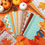 Thumbnail: HunnmingRe 20 Pcs 10''x10'' Fall Pumpkin Quilting Fabric Square Thanksgiving Ma