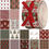 Thumbnail: Fanfanwin 40 Pcs Vintage Christmas Quilting Fabric Roll 2.56 Inch Precut Fabric