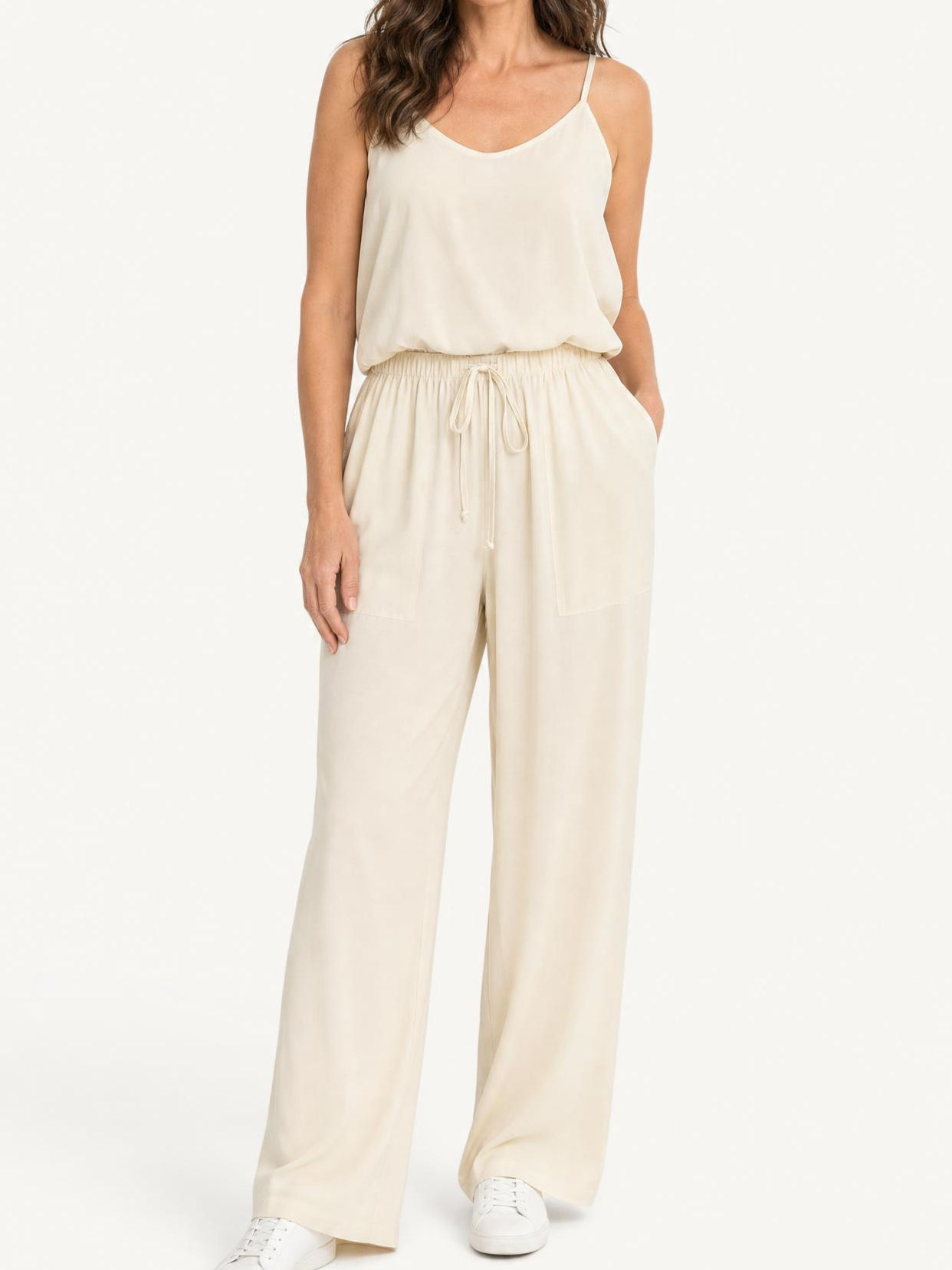 Pijama Regata e Calça Off White