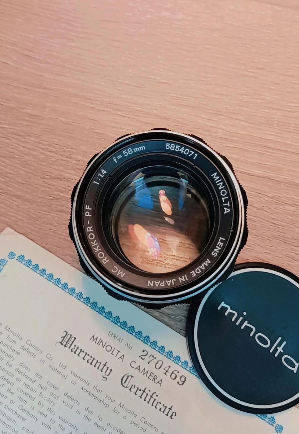 Minolta MC Rokkor-PF 58mm f1.4