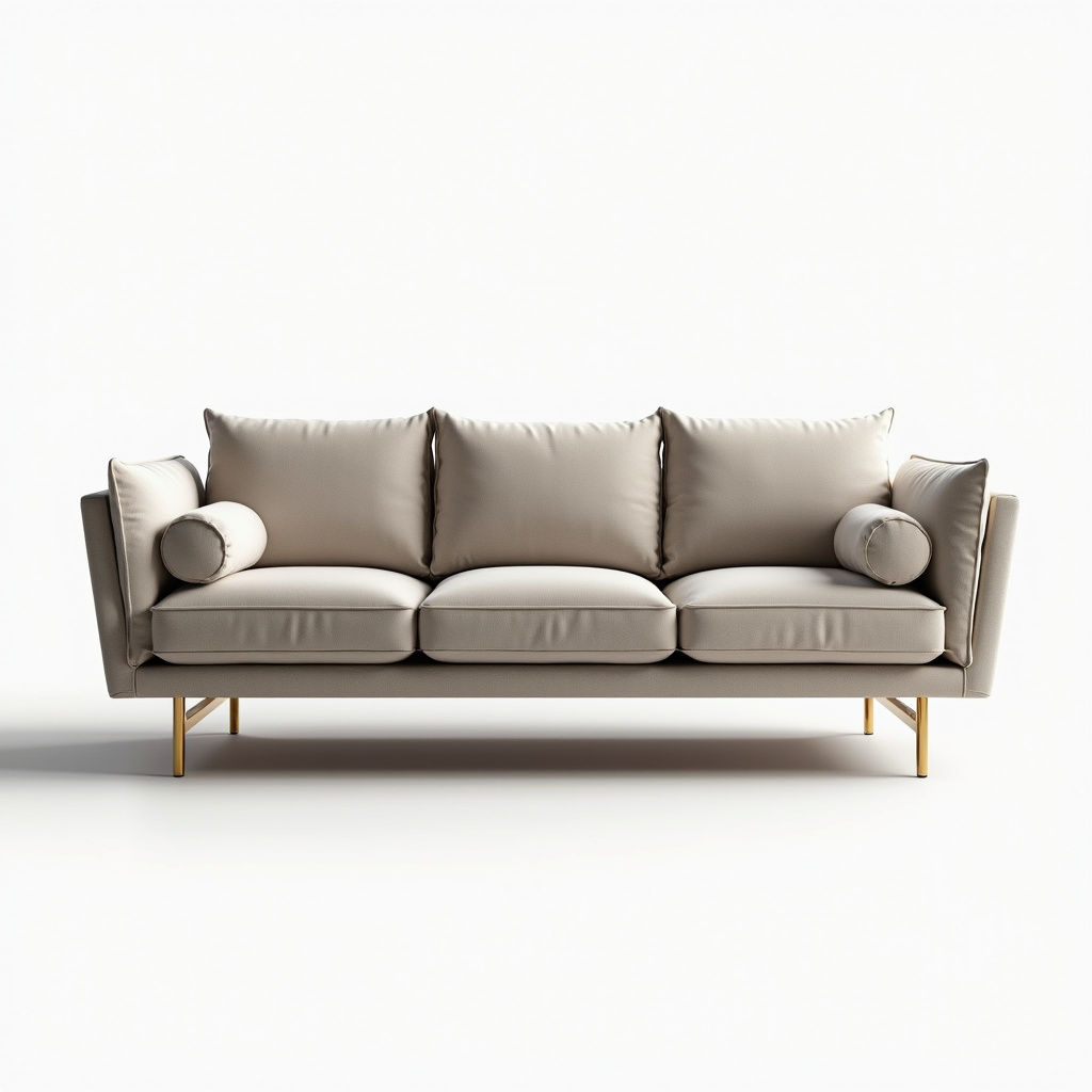 Sofá Elegante Três Lugares