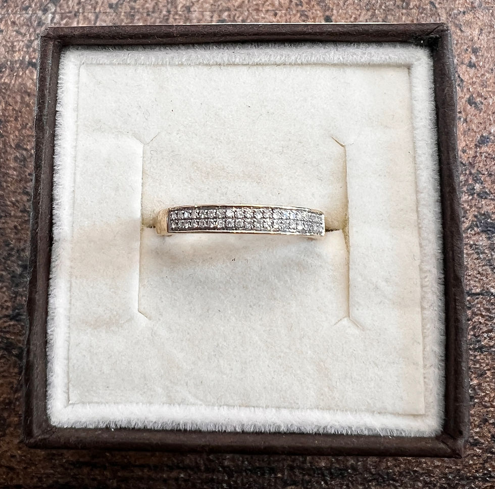 Pierścionek złoty 585 Apart z diamentami, rozmiar 15