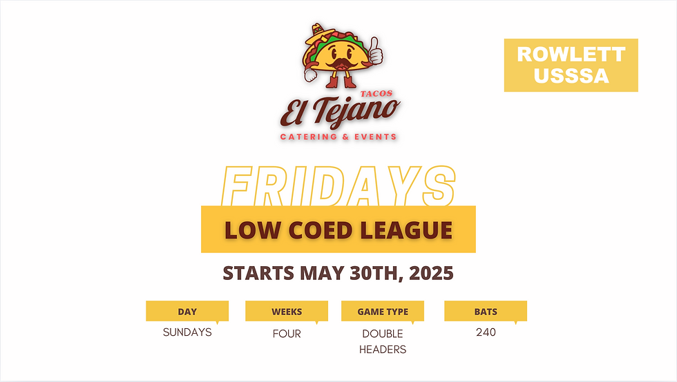 Taco's El Tejano - Lower Tier - Friday Rowlett