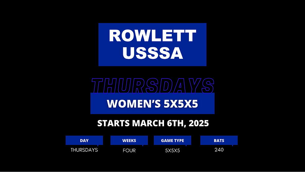 Rowlett - Thursdays Women's 5x5x5 - Free Agents
