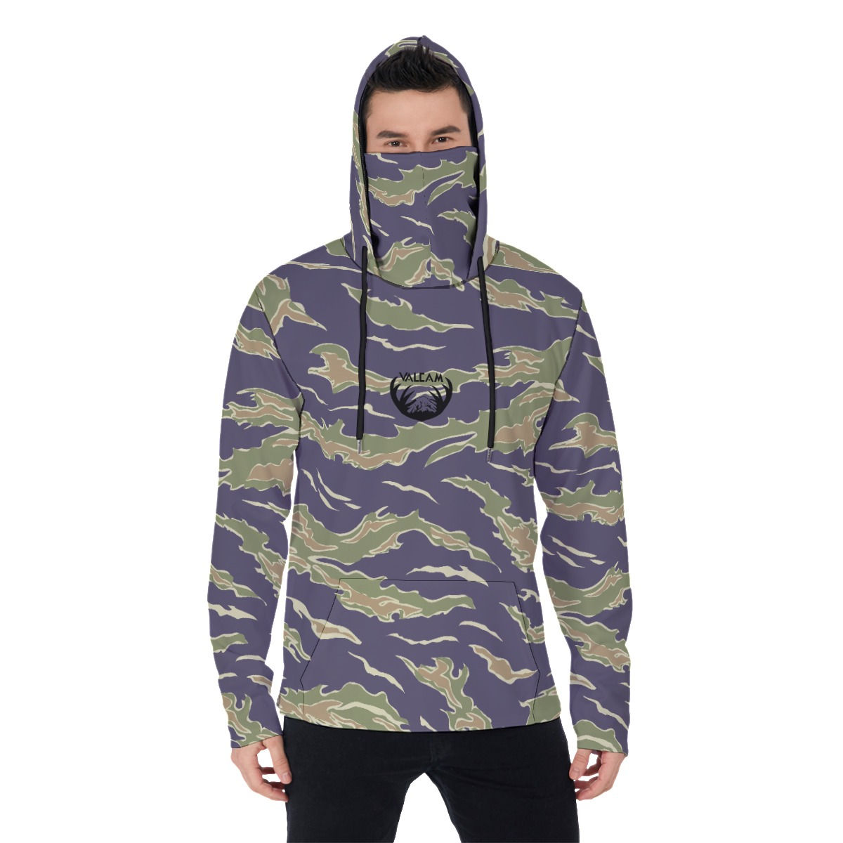 Vietnam Tiger Stripe masked hunting hoodie