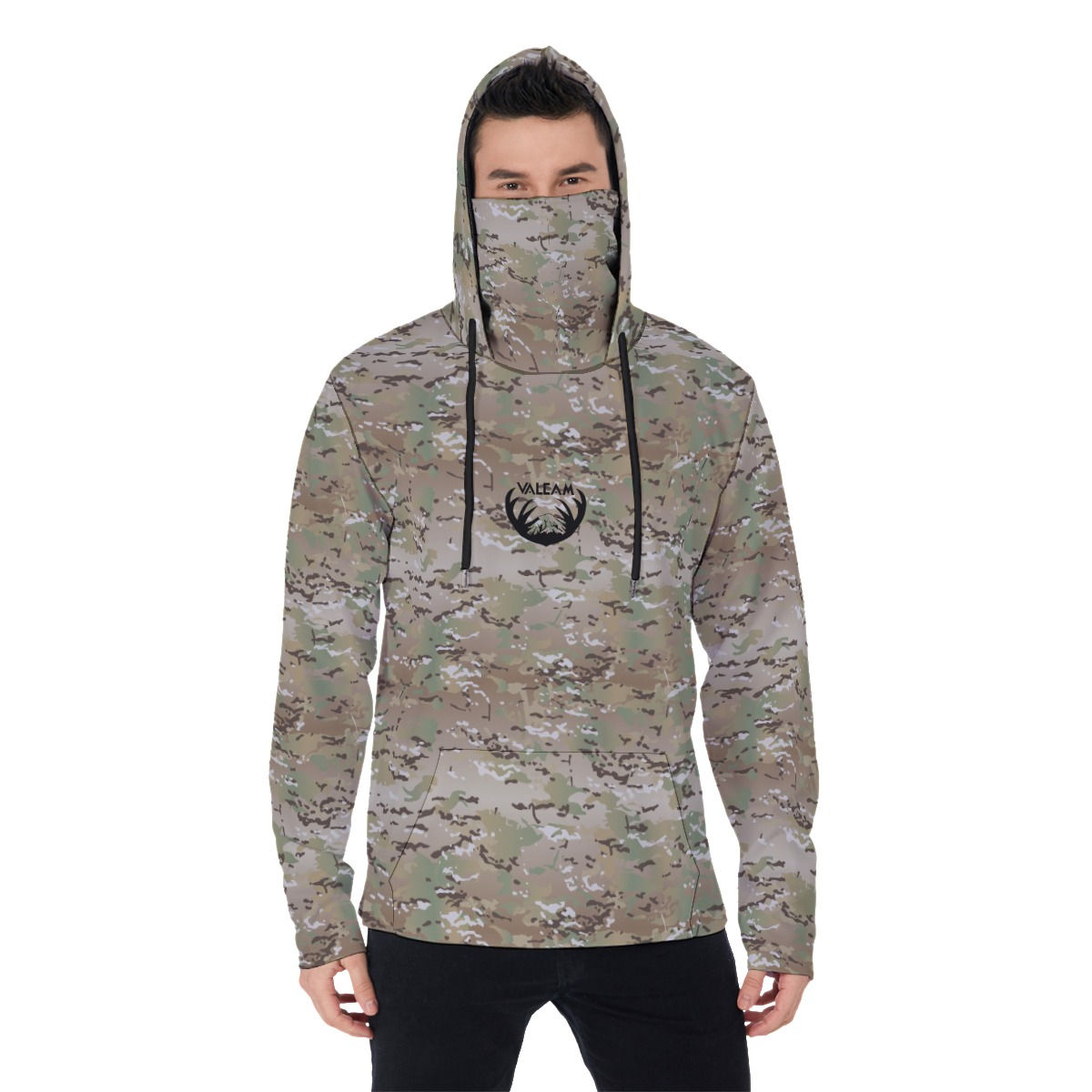 Multicam masked hunting hoodie