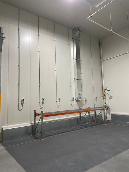 Industrial electrical conduit and wiring cold storage warehouse Perth WA