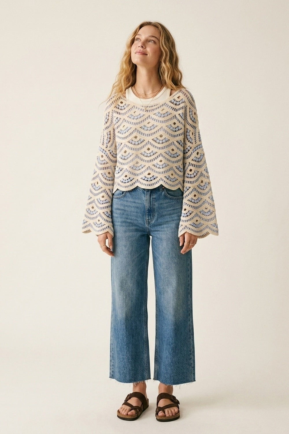 Capri Crochet Coastal Top