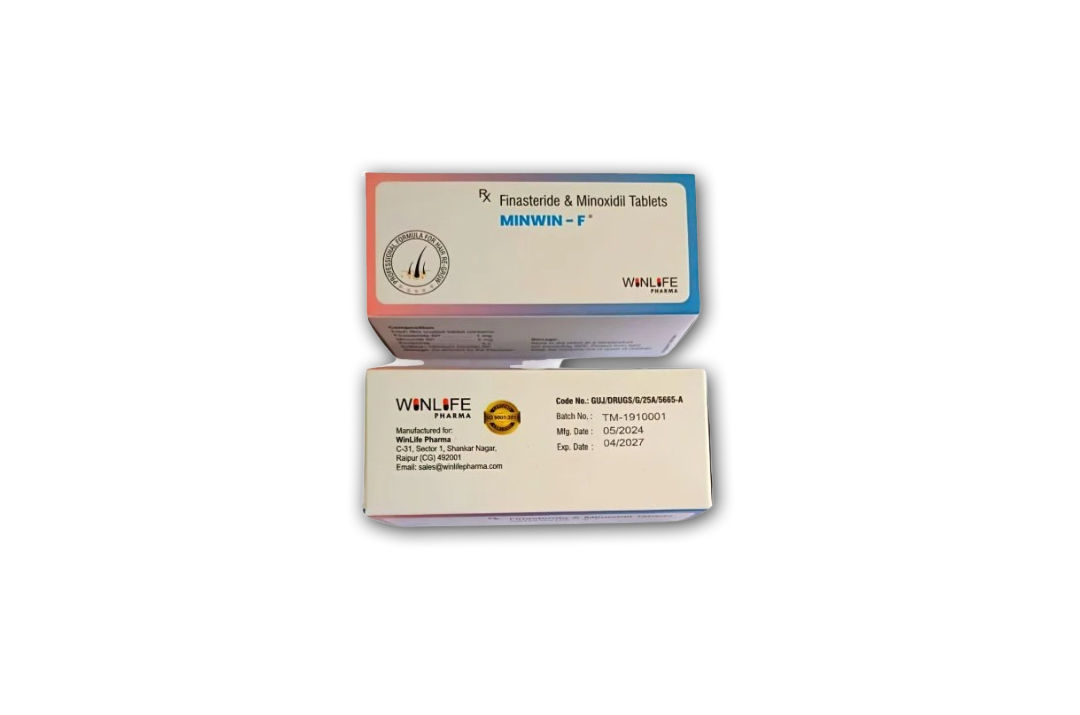 민윈-에프(MINWIN-F)피나스테라이드1mg + 미녹시딜 5mg 혼합형!! 미녹시딜정이랑 이제 간편하게 한알로 같이드세요~!