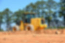 A digger working at a construction site