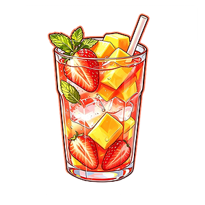 Strawberry Mango Fruit Tea
