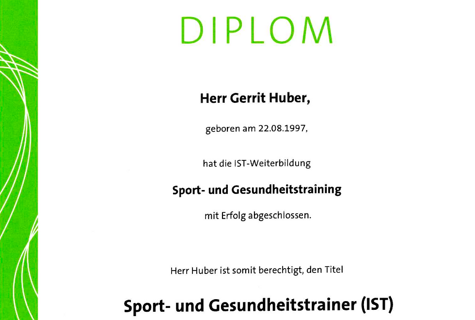 Ein Bild von einer Sportlizenz