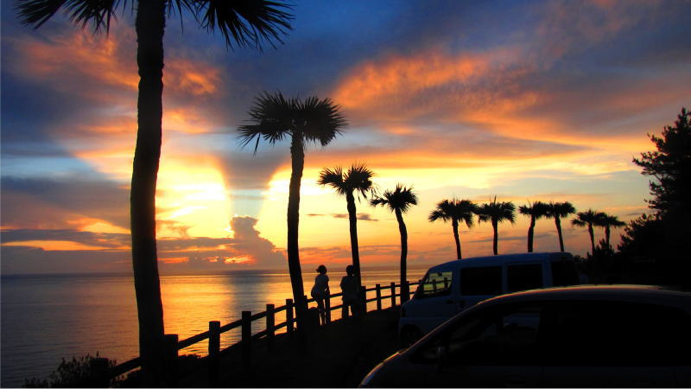 Stunning sunset time in Amami
