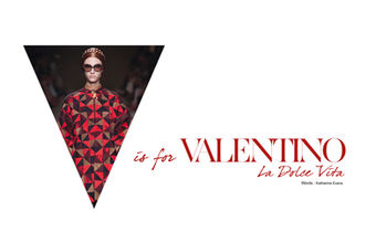 V is for Valentino fashion editorial for Voir Fashion
